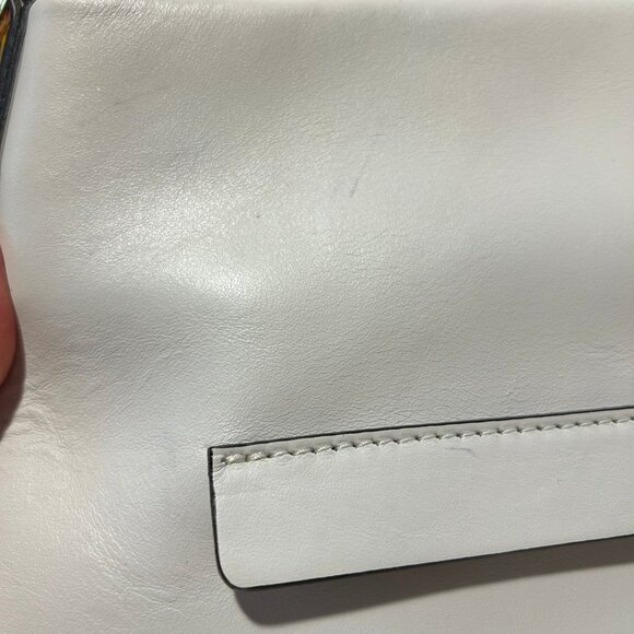 Womens Gianni Chiarini Firenze White Leather Hobo Shoulder Handbag * - Picture 14 of 16